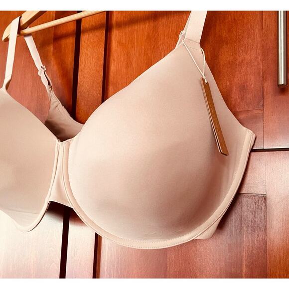 Skims Fits Everybody T-Shirt Demi Bra Mica Size 44H - Picture 3 of 7